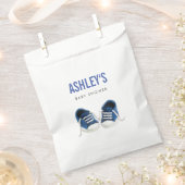Blauw Sneakers Baby shower Favor Bag Treat Sacks Bedankzakje (Geknipt)