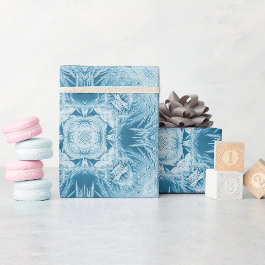 Blauw Sneeuw 099 2023 Cadeaupapier (Baby Shower)