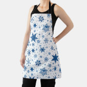 Blauw Sneeuwvliespatroon Schort (Insitu)
