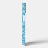 Blauw Sneeuwvlok Patroon Telefoon Case (Achterkant / Rechts)