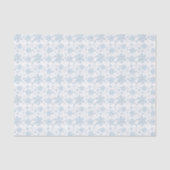 Blauw Sneeuwvlok Tissue Paper. Tissuepapier (Voorkant)