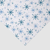 Blauw Sneeuwvlok Tissuepapier (Detail)