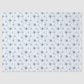 Blauw Sneeuwvlok Tissuepapier (Voorkant)