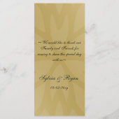 blauw sneeuwvlokken wintertrouwmenu menu (Achterkant)