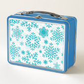 Blauw Sneeuwvlokpatroon (Voorkant)