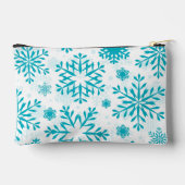 Blauw Sneeuwvlokpatroon Etui (Achterkant)