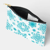 Blauw Sneeuwvlokpatroon Etui (Open)
