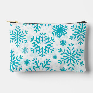 Blauw Sneeuwvlokpatroon Etui