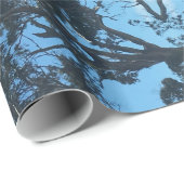 Blauw snijpatroon voor Natuur Cadeaupapier (Rol Hoek)