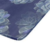 Blauw snijvlak van cactus snijplank (Hoek)