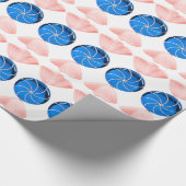 Blauw Snoep ompakken papier (Hoek)