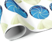 Blauw Snoep ompakken papier (Rol Hoek)