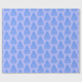 Blauw snoeppapier cadeaupapier (Vlak)