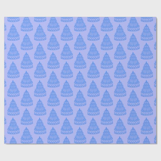 Blauw snoeppapier cadeaupapier (Vlak)