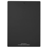 Blauw snoepPitbull Klembord (Achterkant)