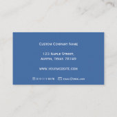 Blauw Snowflake AC-Visitekaartje Visitekaartje (Achterkant)