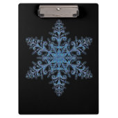 Blauw Snowflake Klembord (Voorkant)