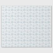 Blauw snowflake papier (Vlak)