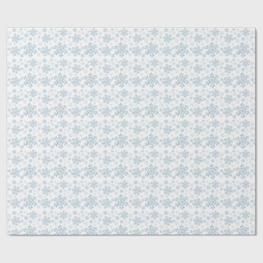 Blauw snowflake papier (Vlak)