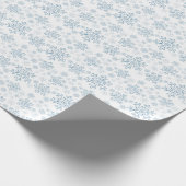 Blauw snowflake papier (Hoek)