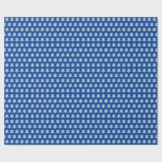 Blauw snowflake papier (Vlak)