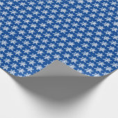 Blauw snowflake papier (Hoek)