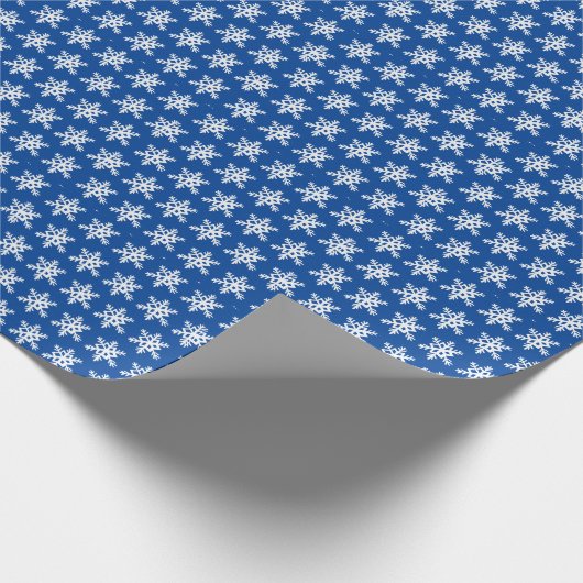 Blauw snowflake papier (Hoek)