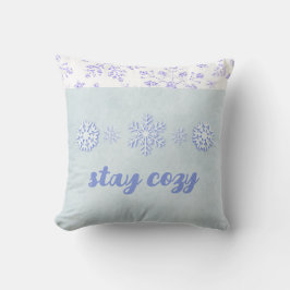  blauw Snowflake Pillow Kussen