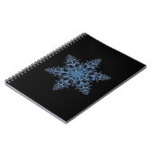 Blauw Snowflake Spiral Notitieboek (Linkerzijde)