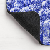 Blauw Snowscape, Conifer, CO Muismat (Hoek)