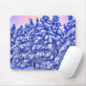 Blauw Snowscape, Conifer, CO Muismat (Met muis)