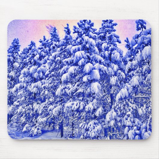 Blauw Snowscape, Conifer, CO Muismat (Voorkant)