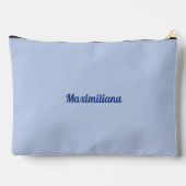 Blauw - Solid Large Accessoire Pouch Etui (Achterkant)