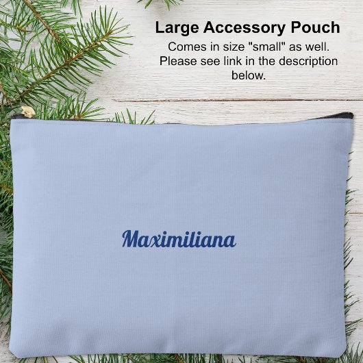 Blauw - Solid Large Accessoire Pouch Etui