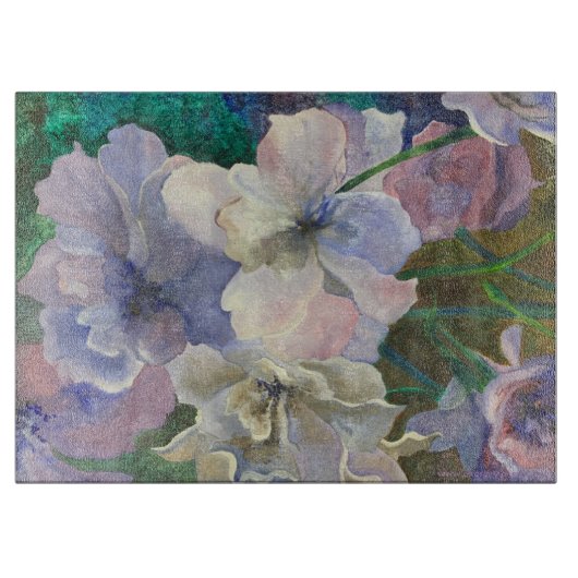 Blauw Soliloquy Glass Cutting Board Snijplank (Voorkant)