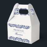 Blauw Spaans Talavera Tegeltje Feestelijke Trouwta Bedankdoosjes<br><div class="desc">Iedereen houdt van een feest! Deze verzameling is een verbluffende mix van elegantie en cultureel erfgoed, geïnspireerd door traditionele Mexicaanse Talavera-tegelpatronen. De levendige blauwe bloemenrand straalt verfijning en een vleugje feestelijke charme uit, waardoor het perfect is voor uw Spaanse of Mexicaanse themafeest. Of u nu een groot feest geeft of...</div>