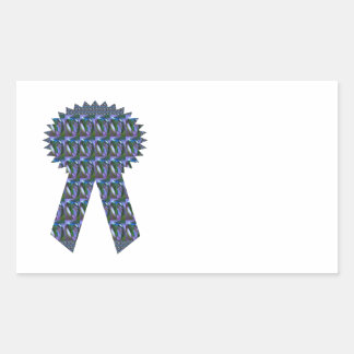 BLAUW SPARKLE LINT succes winnaar topper lage prij Rechthoekige Sticker