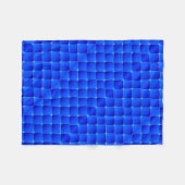 Blauw Sparkle Pixel Grid Dekbed Fleece Deken (Voorkant (Horizontaal))