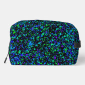 Blauw Spatten - Dopp Kit Toilettasje (Achterkant)