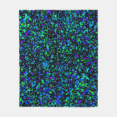 Blauw Spatten - Fleece Deken (Voorkant)
