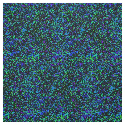 Blauw Spatten - Katoen Twill Stof (Swatch)
