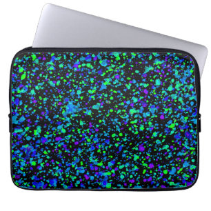 Blauw Spatten - Laptophoes Laptop Sleeve