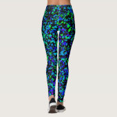 Blauw Spatten - Leggings (Achterkant)