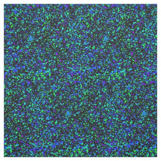 Blauw Spatten - Pima Katoen Stof (Swatch)
