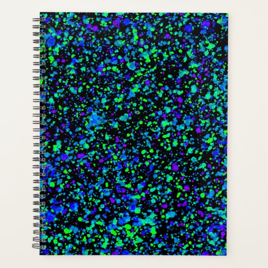 Blauw Spatten - Planner (Voorkant)