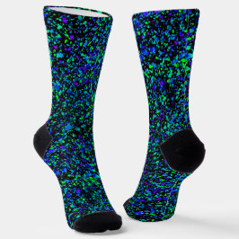 Blauw Spatten - Premium Soks Sokken