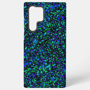 Blauw Spatten - Samsung Hoes Galaxy Hoesje