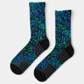 Blauw Spatten - Sportieve Sokken (Links)