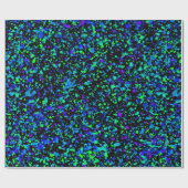 Blauw Spatwerk - Inpakpapier (Vlak)