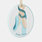 Blauw, speciaal ontworpen balletdiapositieven, ker keramisch ornament (Rechts)